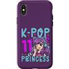 Girls Birthday Korean Kids K Pop Fan K-P Custodia per iPhone X/XS K-Pop Princess Età 11 Anni Compleanno Bambino