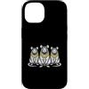 Cool 3 Hip Hop Trio Street Gold Chain Fu Custodia per iPhone 14 Topo Rat Rap Old School Retro Streetwear 80s 90s Tre