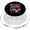 Campione della sete e umorismo alcolico 15 Drinks Per Day Challenge Accepted Party Level Expert PopSockets PopGrip per MagSafe