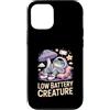 Frog Low Energy Introvert Vibes Custodia per iPhone 12/12 Pro Rana assonnata creatura batteria scarica