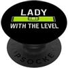 Badass With a Drill Girl With Tools Home T-shirt Queen Drill fai-da-te da donna Builder Fix It Myself PopSockets PopGrip Adesivo