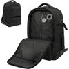 STARLYF Zaino sottovuoto (40 x 20 x 25) Borsa da cabina sotto il sedile - Zaino da viaggio leggero, Articolo personale consentito 20 L Si adatta all'assegnazione gratuita del posto in cabina, Nero , M