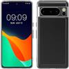 kwmobile Cover Trasparente Bordo Colorato Compatibile con Google Pixel 8 PRO - Custodia Rigida Antiurto Bordi Rinforzati TPU - Trasparente