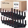 MYCARTRIDGE Confezione da 12 nastri di ricambio compatibili per Star RC700 SP700 SP712 SP712R SP717 SP742R SP747 SP740 (nero/rosso)
