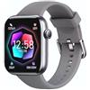 AOYBWK Smartwatch Uomo Donna, 1.85 Orologio Fitness con Chiamate Bluetooth e Notifiche, 140+ Modi Sportivi con Contapassi, SpO2, Cardiofrequenzimetro da Polso, Sonno, IP68 per Android iOS