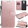 MUMOYAN CHcase Cover per Xiaomi Redmi Note 9 Custodia Portafoglio a Libro in Pelle Flip Cover con Porta Carte, Chiusura Magnetica Case Antiurto per Xiaomi Redmi Note 9 - Oro Rosa