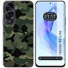 Tumundosmartphone Cover Silicone per Huawei Honor 90 Lite 5G Disegno Mimetico Disegni