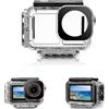 MotuTech 60M Custodia impermeabile per DJI Osmo Action 5Pro 4 3 Custodia Immersione per Action Camera Sci Surf Nuoto Protezione Subacquea