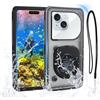 FainFun Custodia Impermeabile Smartphone Waterproof, IPX8 6,95 in Cover Cellulare Subacquea, per Immersioni, Surf, Nuoto e Altre Attività Acquatiche, Preparare gli Accessori per le Vacanze (Nero)