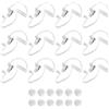 QUARKZMAN Orecchio Pezzo Auricolare Agente Segreto Costume Puntello 12pz | Auricolare, con Auricolari Sostituzione Acustica Tubo, per 2-Via Radio Audio Cuffie