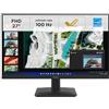 Lenovo ThinkVision S27-4e, monitor professionale 27 Full HD, pannello IPS ad alta fedeltà cromatica, frequenza 100Hz e protezione visiva avanzata - Nero