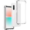 REY Cover in Gel TPU Anti-Shock per Sony Xperia 10 IV, Morbido Silicone Custodie Protettivo Case, Anti-Scratch, Protettiva Sottile Back Cover