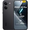 XIAOMI POCO X8 Pro 5G, 8+512 GB, Android 16, Nero, Mediatek Dimensity 8500 Ultra,Display AMOLED Ultra-Luminoso, 6500 mAh, 100 W, 50 MP Sony IMX882, con caricatore