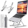 Ali Brothers Supporto per Laptop in Alluminio, Pieghevole e Portatile, Regolabile a 7 Livelli, Antiscivolo, Grigio, Finitura Metallica Anodizzata (supporto da laptop)