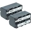 vhbw 2x batteria sostituisce Sony NP-530, NP-F530, NP-F330, NP-930, NP-F550, NP-730 per videocamera camcorder (3600mAh, 7,2V, Li-Ion)