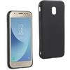 REY Cover in Gel TPU Nera per Samsung Galaxy J3 2017, Ultra Sottile 0,33 mm, Morbido Flessibile, Custodia Silicone