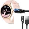 Blueshaweu Caricatore magnetico compatibile con Tensky Smartwatch,Magnetico caricatore USB 3,3ft compatibile con Tensky 1,32 pollici Smartwatch (nero)