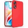 N NEWTOP Cover Compatibile per OPPO A38 4G e A18 4G, Custodia TPU SOFT Gel Silicone Ultra Sottile Flessibile Case Posteriore Protezione Fotocamera Anti Urto Guscio Scocca Colorato (Rosso)