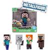 Jada Toys Minecraft Figur (1 Stück) - 1 von 4 Sammelfiguren aus Metall (Steve, A