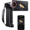 Thermal Master Telecamera Termica per Birdwatching Super Risoluzione 512x384 Telecamera a Infrarossi con 5 Pollici Rotabile HD Touchscreen 1000m Zoom 8x, 50Hz, Monocolo Termico per
