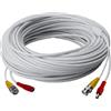 Lorex CB250URB Cb250urb Video Rg59 coassiale Bnc/cavo di alimentazione, 250' (bianco)