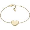 Fossil Bracciale Da Donna Drew, Lunghezza: 165.1mm+25.4mm, Larghezza: 15.4mm, Altezza: 14.4mm Bracciale In Acciaio Inossidabile Dorato, JF04361710