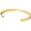 Purelei Connection Armcuff - Impermeabile e regolabile | Bracciale lucido con incisione a stella marina | Acciaio inossidabile e placcatura in oro 14 K/18 K | Simbolo di coesione ed energia positiva
