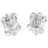 Starborn Orecchini a bottone in argento sterling 925 naturale con cristallo di rocca Starborn Herkimer