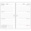Agendepoint.it Ricambio agenda organizer settimanale in lingua INGLESE - 9,5x17cm 90gr bianco