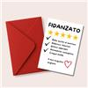 flavio e noemi Biglietto Fidanzato Divertente Stile Recensione 5 Stelle - Card Ironica con Testo Prestampato - Formato A6 (10,5 x 14,8 cm) con Busta - Idea Regalo Compleanno, Anniversario, San Valentino