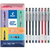 PILOT G-Tec C4 - Penna a sfera con inchiostro gel, punta da 0,4 mm, tratto da 0,2 mm, confezione da 8 penne in confezione regalo (Essentials)