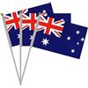 Pandiui23 20 pezzi di bandiere a manovella australiane, Australia Mini Bandiera portatile, Bandiera Australia, Piccola Bandiera Australia, Mini Bandiera Australia, Bandiera dell'Australia tenuta a mano