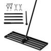 DoXtreme Leveling Rake Rastrello Livellatore per Prato 204 x 76 x 25cm Rastrello Livellatore Prato 2 in 1 Rastrello Pesante per Diffusione Terriccio e Sabbia Finitura Antiruggine per Giardino