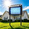 GooQand Lampada Antizanzare Elettrica Solare,Zanzariera Elettrica da Esterno 4000V, Ricarica Solare e USB,UV 10W, IPX5 Anti Mosche Elettrico Impermeabile, Ideale per Patio, Giardino e Campeggio