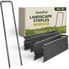 SeedPal 25 Picchetti in Acciaio Robusto Non Galvanizzato - Per Telo di Pacciamatura, Recinzione e Rete - 150mm di Lunghezza, 25mm di Larghezza, Ø 3mm