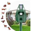 outsweat Repellente per Gatti Esterno, Repellente Piccioni Ultrasuoni Solare, Dissuasore per Uccelli, Ricarica USB & Energia Solare, Repellente Gatti Cani da Giardino per Piccione, Coniglio, Uccelli, Volpe