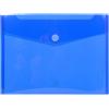Exacompta - Rif. 56422E - Cartone da 50 buste con chiusura a strappo e patta in morbido PP, dimensioni di una busta: 24 x 31,5 cm, formato A4, colore blu