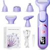 CHMMY Rasoio e depilatore elettrico da donna, 5 in 1, epilatore completo per il corpo, adatto per viso, ascelle, arti e zona bikini, kit di depilazione indolore