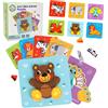 Woopie Let's Go Green Woopie Puzzle in Legno Verde Blocchi Animali Montessori34pz.