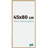 yd. Your Decoration - Cornice 45x80 cm - Faggio Chiaro - Cornice Decorativa Parete in Plastica con Vetro in acryl - Antiriflesso - 45x80 Cornice - Evry
