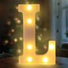 Fancysky Lettere LED da 22 cm, Lettere Luminose Led, Adatte per Proposte di Matrimonio, Festival, Feste e altri Eventi per Creare un'atmosfera Romantica e Accogliente (L)