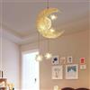 SanBouSi Moderno lampadario creativo LED luna e stelle lampada a sospensione lampada decorativa per bambini camera dei bambini
