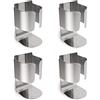Yoassi 4pcs Portaspazzolino Eletrico da Parete in Acciaio Inossidabile Supporto Autoadesivo a Muro per Spazzolini Elettrici da Denti per Bagno Compatibile con Molti Tipi di Spazzolini