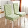 Odot Coprisedie con Schienale 2 4 6 Pezzi, Coprisedia Elasticizzati Copri Sedia da Cucina Rimovibili Jacquard Chic, Rimovibili Copri Sedia per Soggiorno,Cucina,Hotel (2 Pezzi,Matcha)