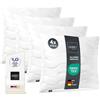 LILENO HOME Cuscino 65x65 (set da 4) - lavabile a 95 °C, Oeko-Tex & Made in DE - Cuscino per chi soffre di allergie 65x65 adattabile per un sonno divino - Cuscino delicato sulla pelle e inodore