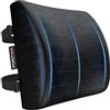 FORTEM Cuscino Lombare Sedia Ufficio, Supporto Lombare Auto, Cuscino Schiena, Schienale Sedia Ufficio Ergonomico in Memory Foam, Fodera Traspirante e Lavabile, Cinghia Regolabile, per Gaming e Lavoro