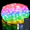 Electight 5 m RGB Smart IC catena luminosa con cambio colore, impermeabile, tubo luminoso colorato, telecomando e controllo app, musica sincronica, timer, spina USB