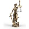 LOVIN PRODUCT Statua della Giustizia - Scultura in Resina Bronzo Antico, Figurina della Dea Greca della Giustizia per Scrivania, Libreria, Decorazione Casa, Regalo Avvocato & Giudice