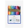 DMC - Assortimento Mouliné 4 mt - Colori Sfumati, 100% cotone - 12 matassine di 4 metri | Colori assortiti, filato da ricamo, ideale per punto croce, braccialetti dell'amicizia, attività creative