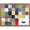RahmenMax Skane - Cornice per puzzle, 50 x 70 cm, colore noce scuro, sfondo bianco, vetro sintetico trasparente